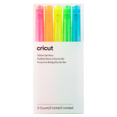 Glitter Gel Pens 0.8 mm, Neon (5 ct)